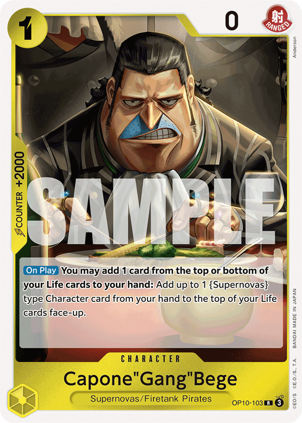 Capone"Gang"Bege - OP10-103 R - Royal Blood - Foil - Card Cavern