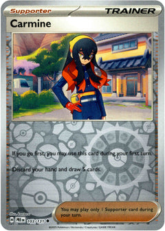 Carmine - 103/131 - Prismatic Evolutions - Reverse Holo - Card Cavern