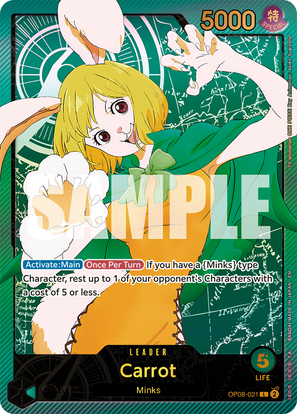 Carrot (SPR) - OP08-021 L - Anime 25th Collection - Foil - Card Cavern