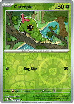 Caterpie - 001/159 - Journey Together - Reverse Holo - Card Cavern