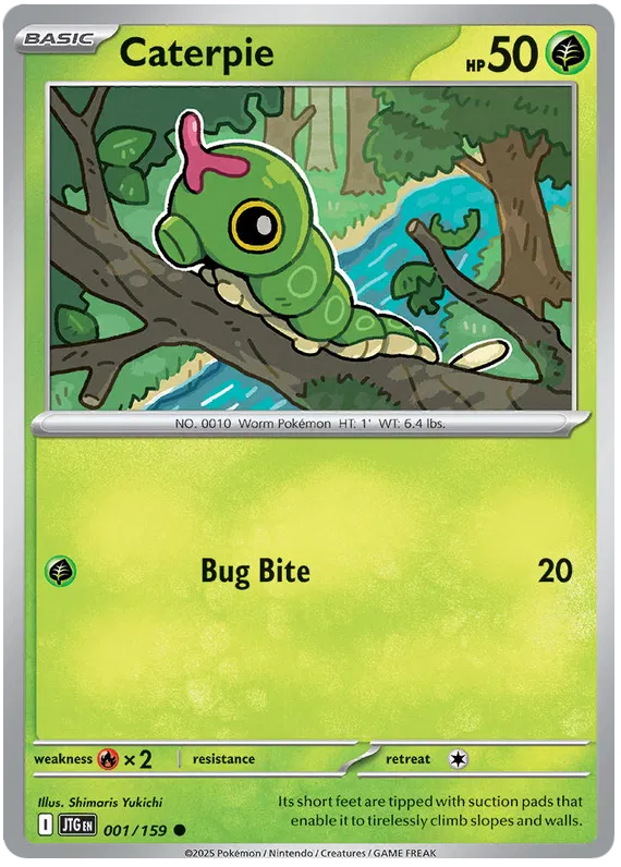 Caterpie - 001/159 - Journey Together - Card Cavern