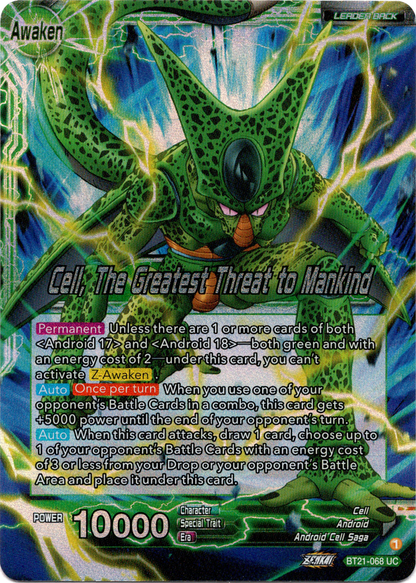 Cell // Cell, The Greatest Threat to Mankind - BT21-068 - Wild Resurgence - Foil - Card Cavern