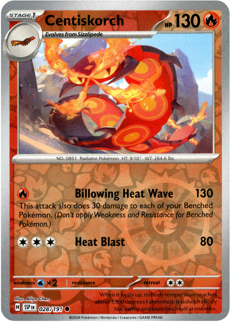 Centiskorch - 028/191 - Surging Sparks