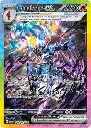 Ceruledge ex - 147/131 - Prismatic Evolutions - Holo - Card Cavern