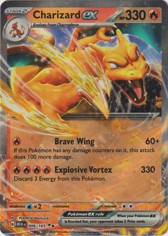 Charizard ex - 006/165 - Scarlet & Violet 151 - Holo - Card Cavern