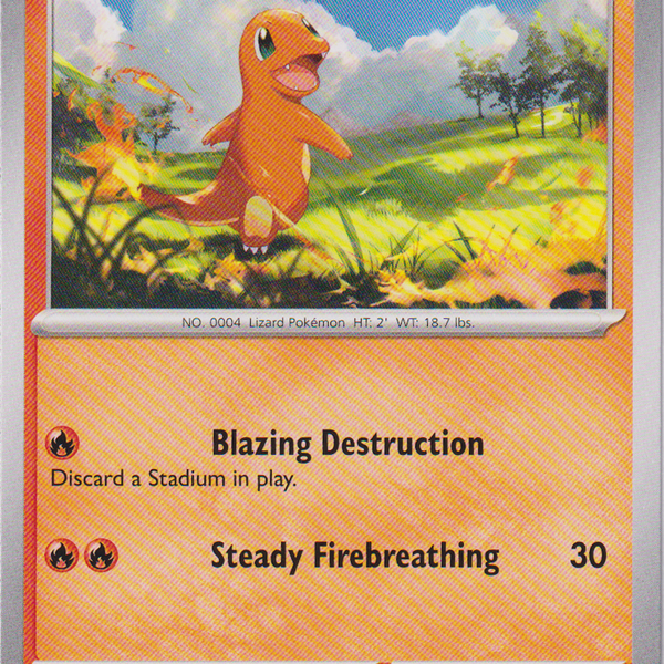 Charmander - 004/165 - Scarlet & Violet 151 Card Cavern Trading Cards, LLC Charmander - 004/165 - Scarlet & Violet 151 Card Cavern Trading Cards, LLC