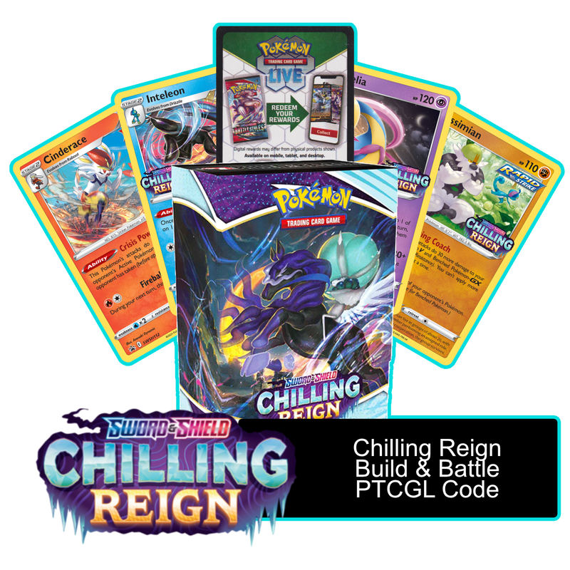 Chilling Reign Prerelease Kit - 1 of 4 promos - PTCGL Code - Card Cavern