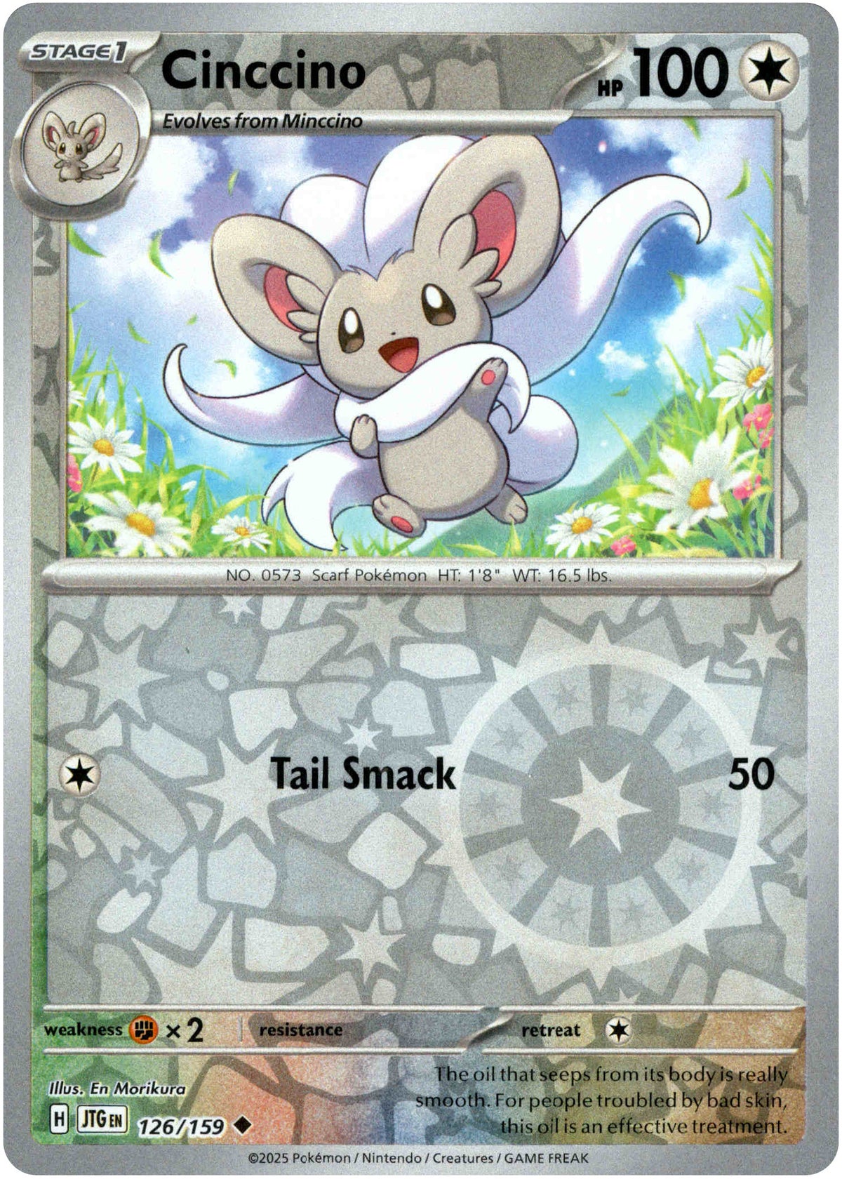 Cinccino - 126/159 - Journey Together - Reverse Holo - Card Cavern