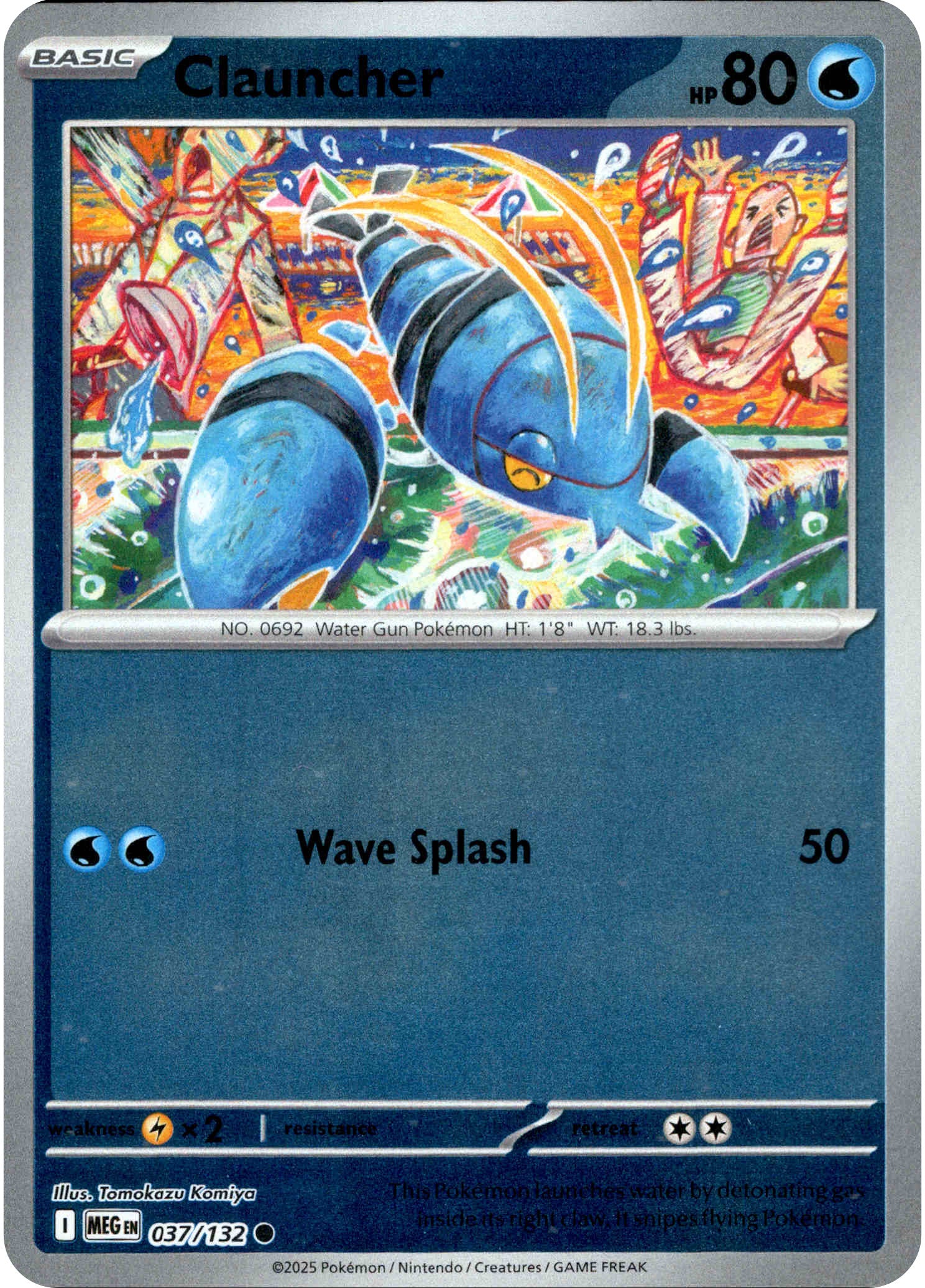 Clauncher - 037/132 - Mega Evolution - Reverse Holo – Card Cavern ...