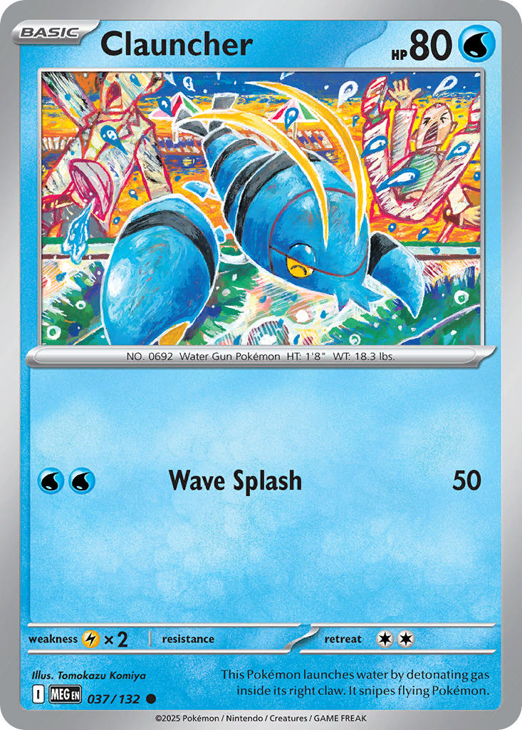 Clauncher - 037/132 - Mega Evolution - Card Cavern
