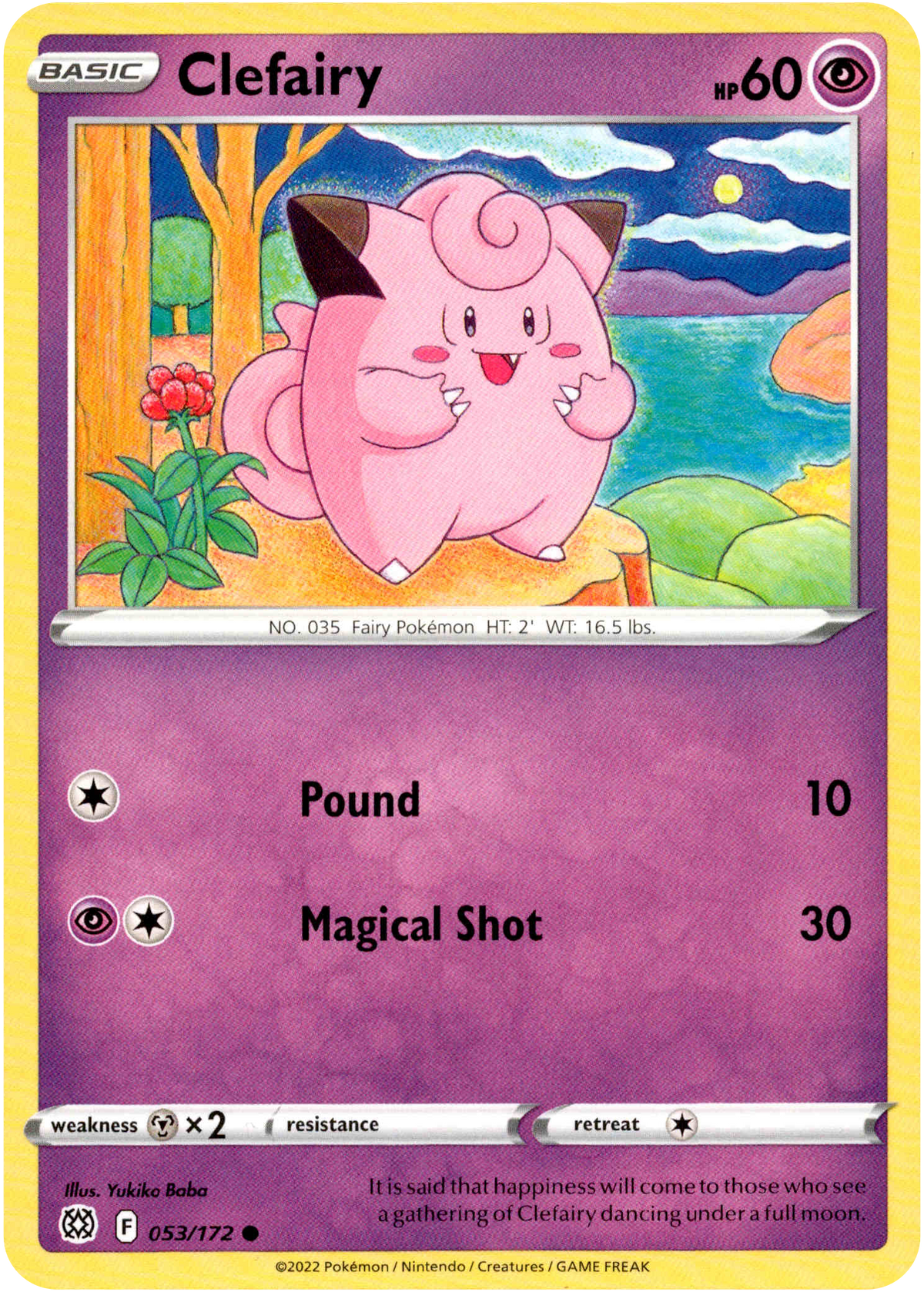 Clefairy - 053/172 - Brilliant Stars - Card Cavern