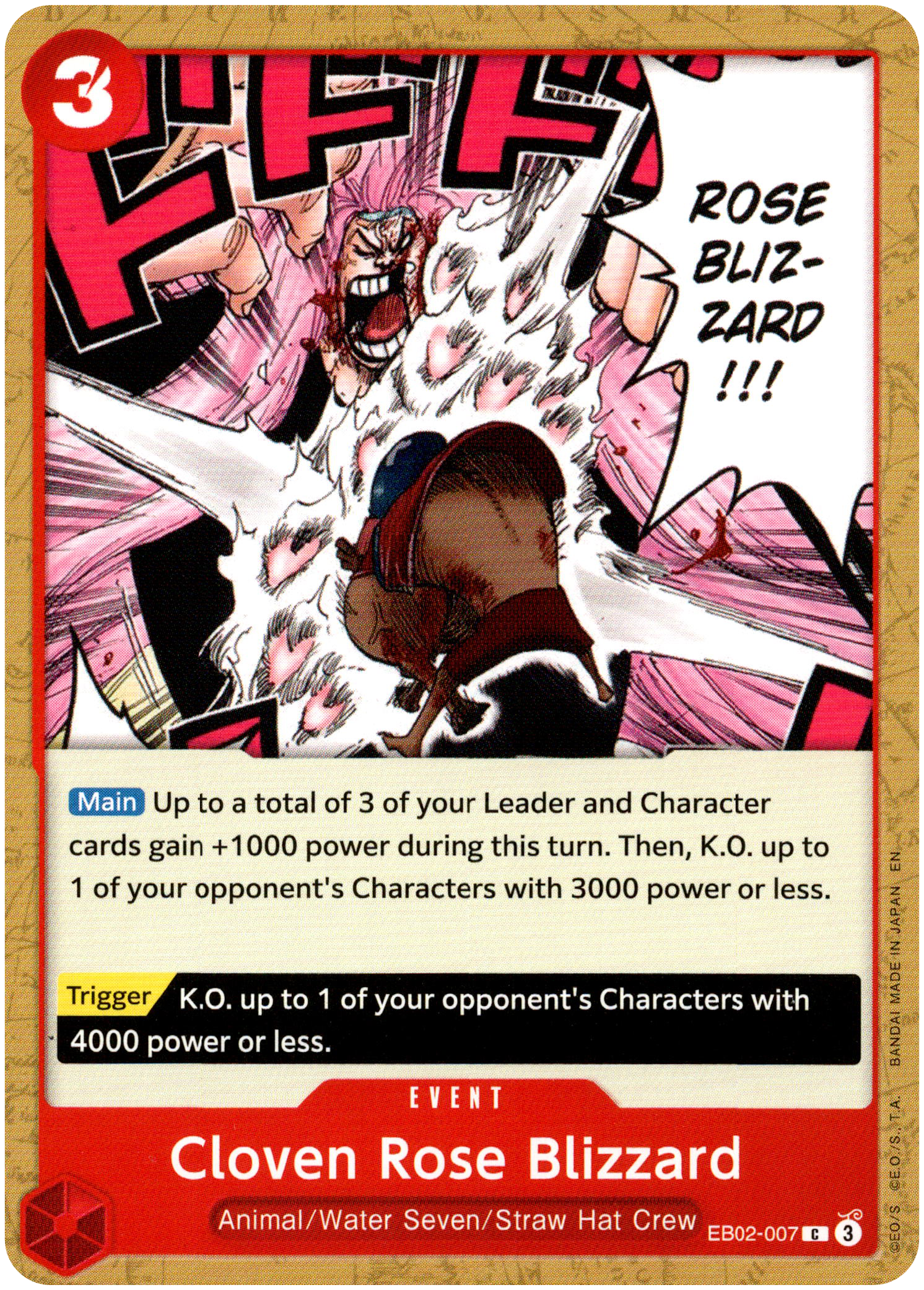 Cloven Rose Blizzard - EB02-007 C - Anime 25th Collection - Card Cavern