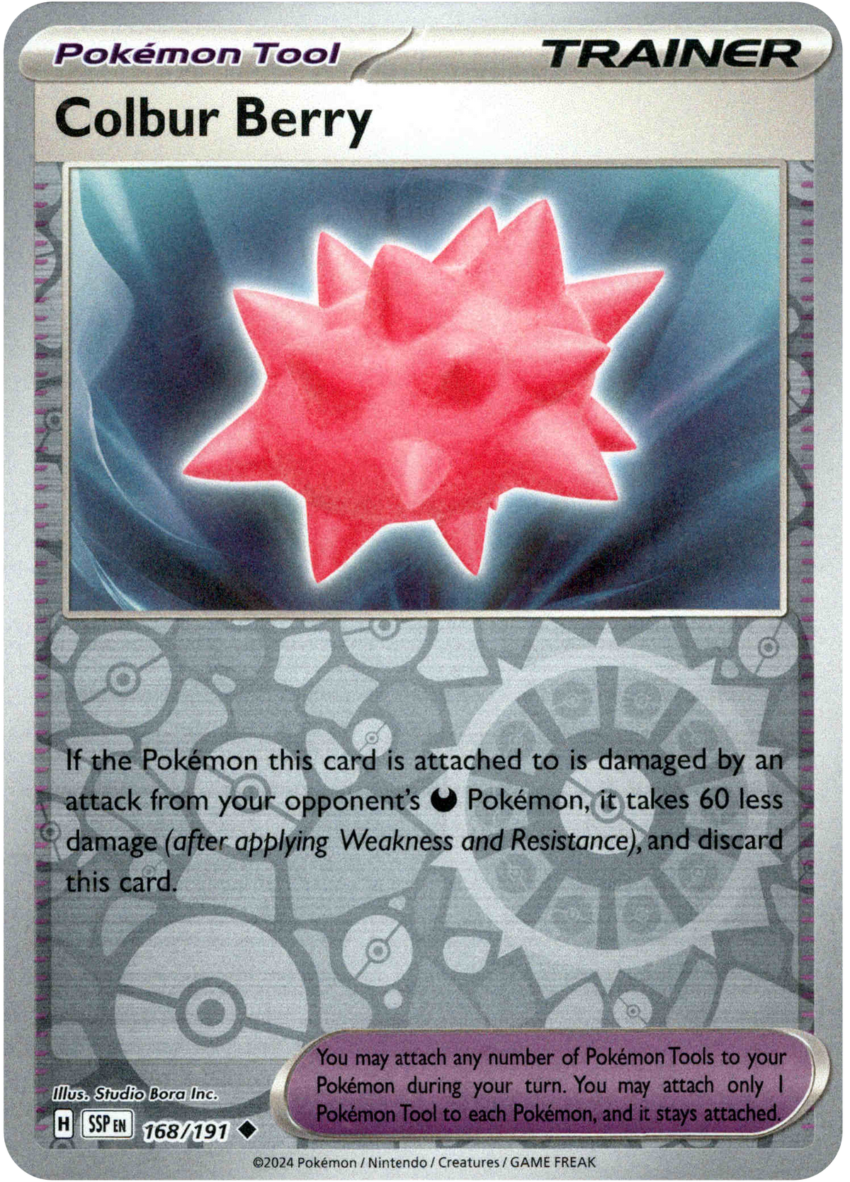 Colbur Berry - 168/191 - Surging Sparks - Reverse Holo - Card Cavern