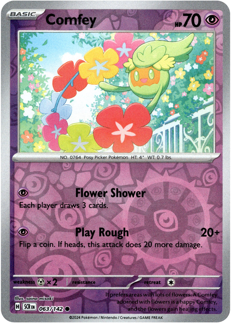 Comfey Card Comfey - 063/142 - Stellar Crown - Reverse Holo – Card Cavern Trading ...