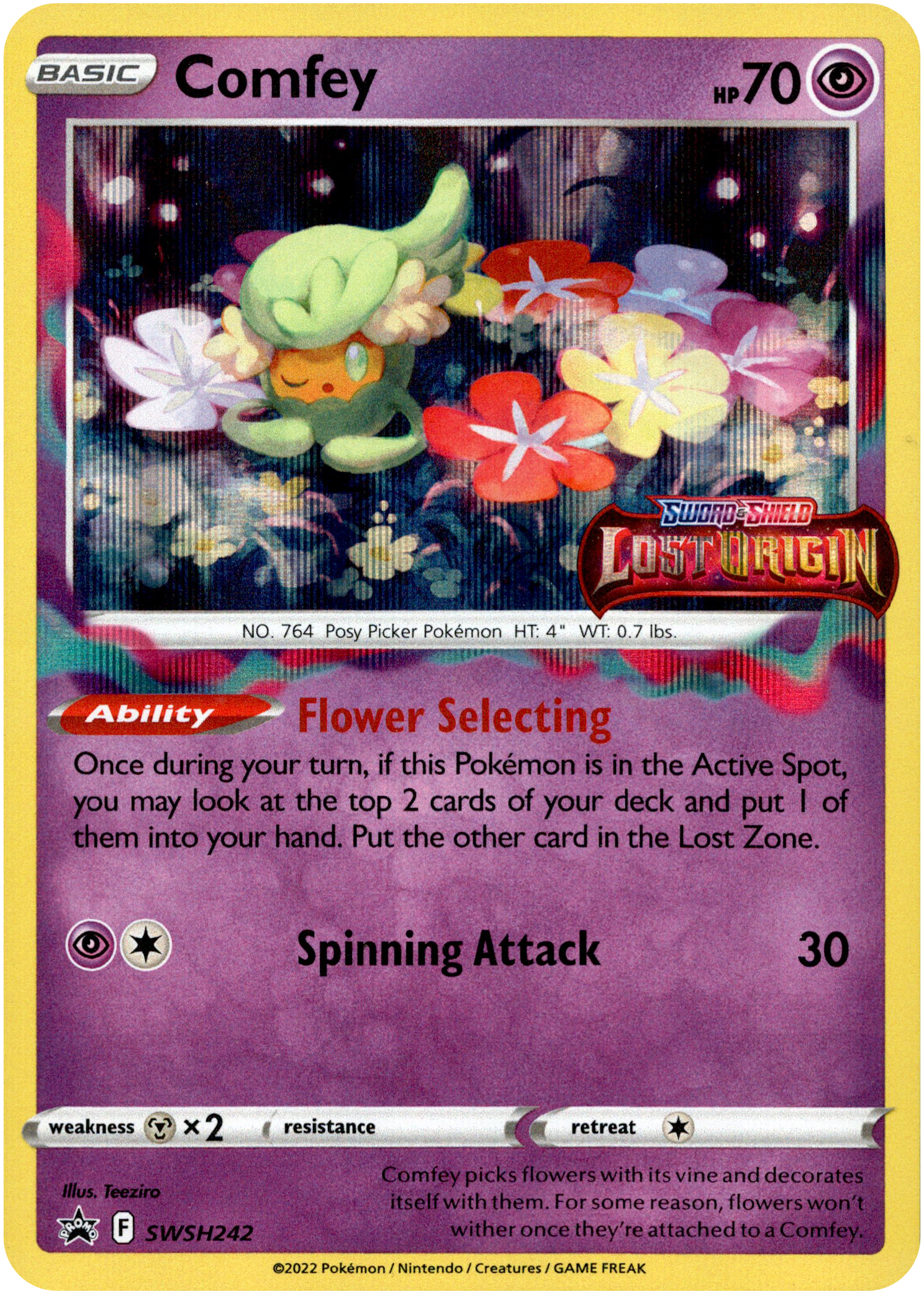 Comfey - SWSH242 - Sword & Shield Promo - Card Cavern