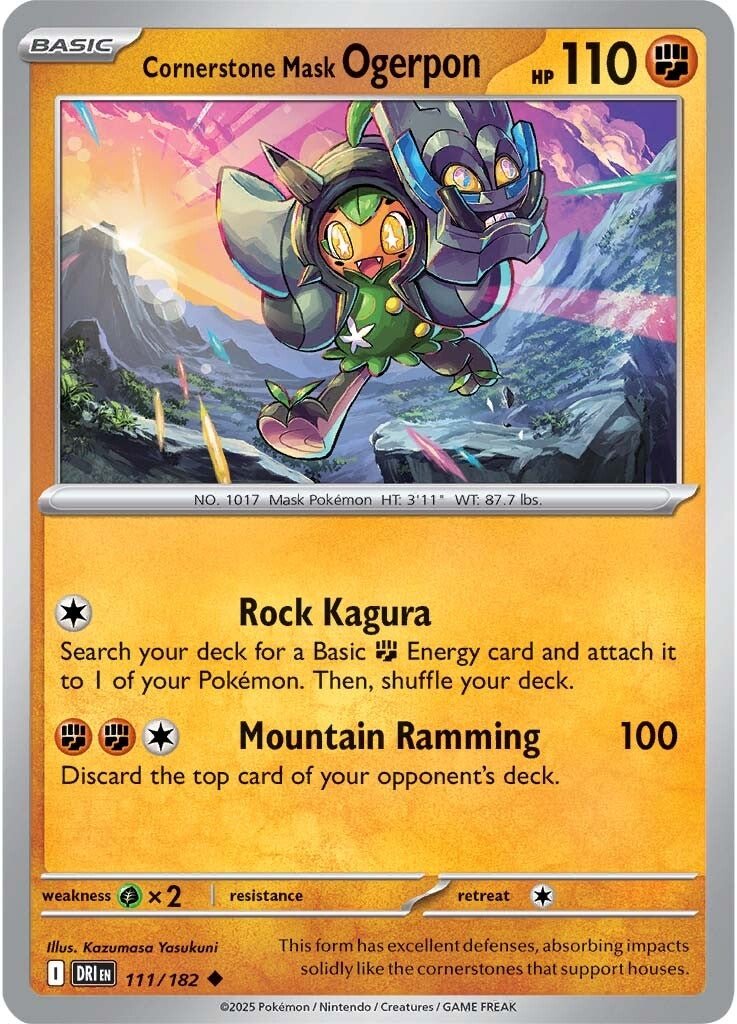 Cornerstone Mask Ogerpon - 111/182 - Destined Rivals - Card Cavern