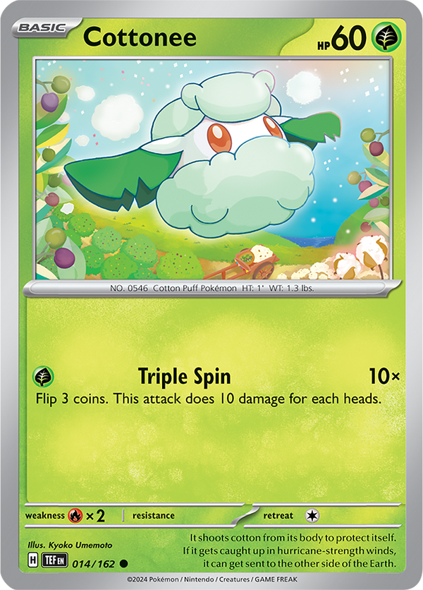 Cottonee - 014/162 - Temporal Forces - Card Cavern