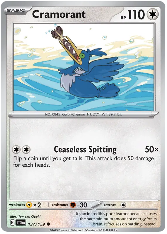 Cramorant - 137/159 - Journey Together - Card Cavern