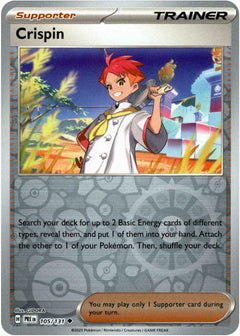 Crispin - 105/131 - Prismatic Evolutions - Reverse Holo - Card Cavern