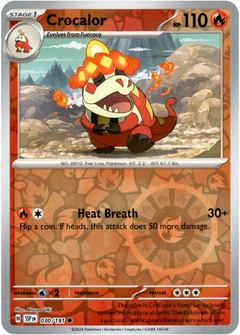 Crocalor - 030/191 - Surging Sparks - Reverse Holo - Card Cavern