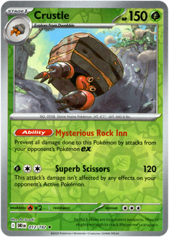 Crustle - 012/182 - Destined Rivals - Reverse Holo - Card Cavern