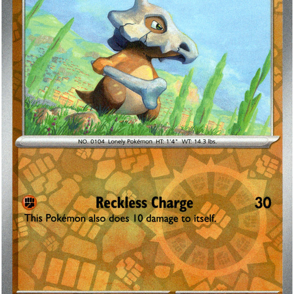 Cubone - 072/142 - Stellar Crown - Reverse Holo  Card Cavern Trading Cards,  LLC