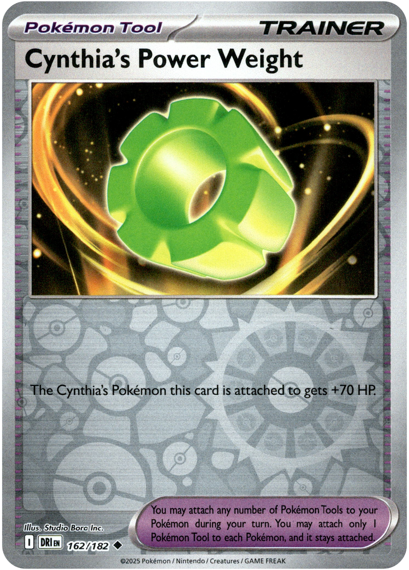 Cynthia's Power Weight - 162/182 - Destined Rivals - Reverse Holo Card Cavern Trading Cards, LLC Cynthia's Power Weight - 162/182 - Destined Rivals - Reverse Holo Card Cavern Trading Cards, LLC