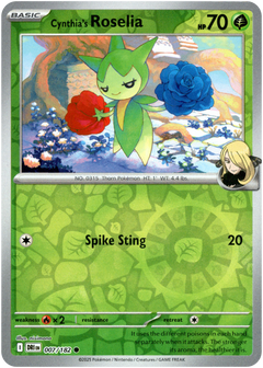 Cynthia's Roselia - 007/182 - Destined Rivals - Reverse Holo - Card Cavern