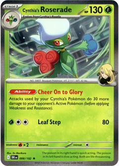 Cynthia's Roserade - 008/182 - Destined Rivals - Holo - Card Cavern