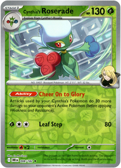 Cynthia's Roserade - 008/182 - Destined Rivals - Reverse Holo - Card Cavern