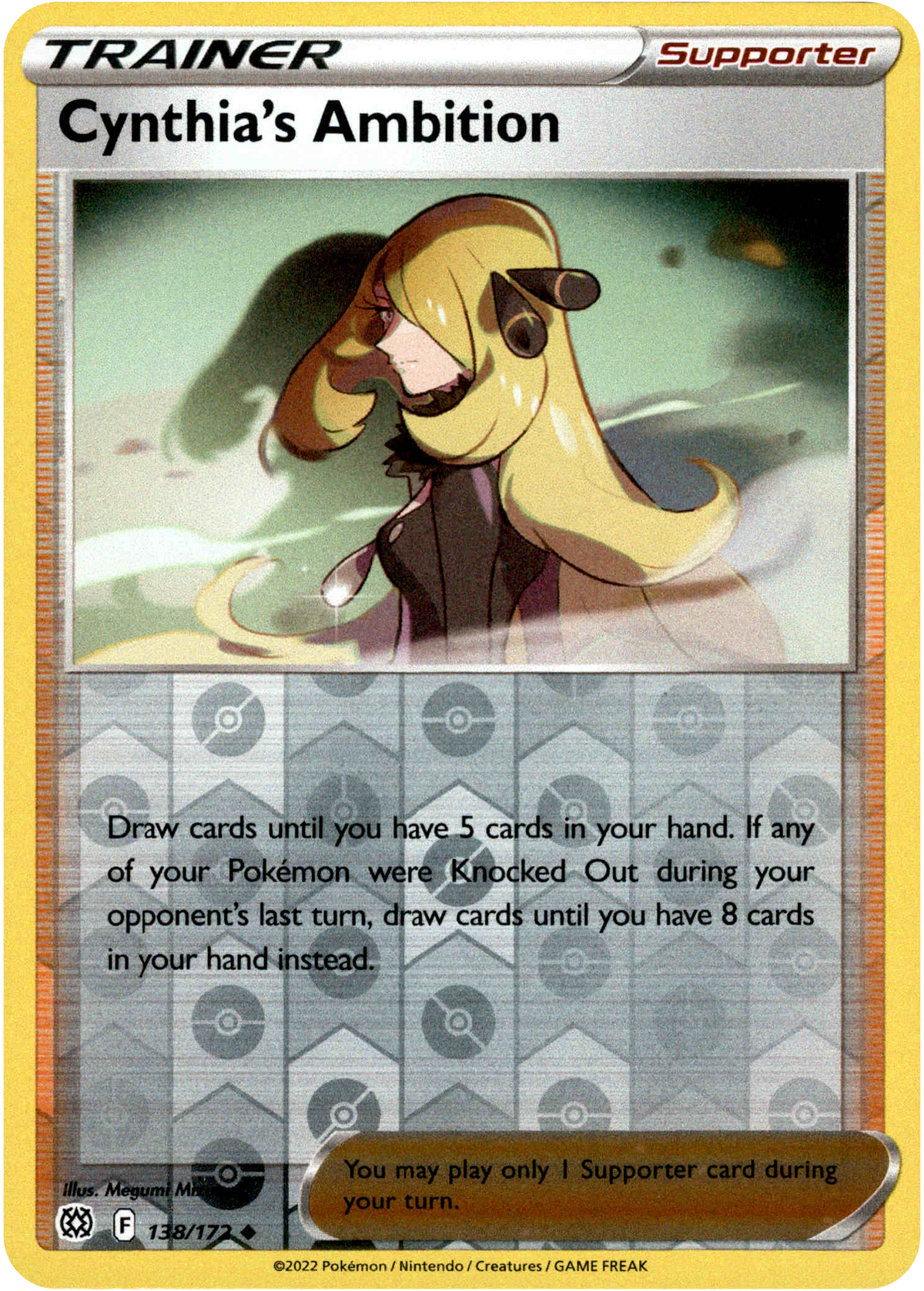 Cynthia's Ambition - 138/172 - Brilliant Stars - Reverse Holo - Card Cavern