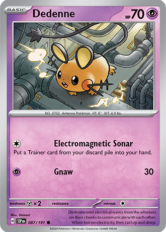 Dedenne - 087/191 - Surging Sparks - Card Cavern