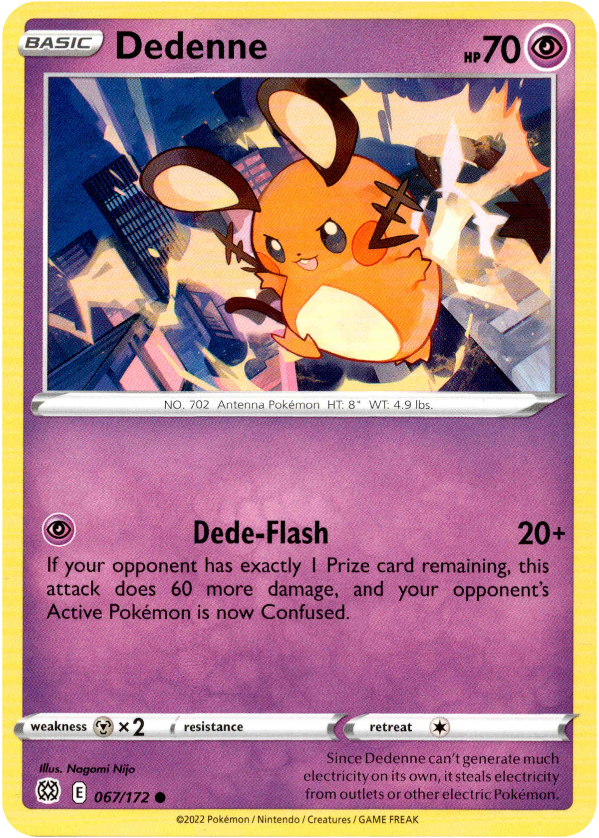 Dedenne - 067/172 - Brilliant Stars - Card Cavern
