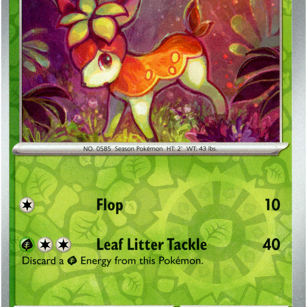 Deerling - 016/162 - Temporal Forces - Reverse Holo Card Cavern Trading Cards, LLC Deerling - 016/162 - Temporal Forces - Reverse Holo Card Cavern Trading Cards, LLC
