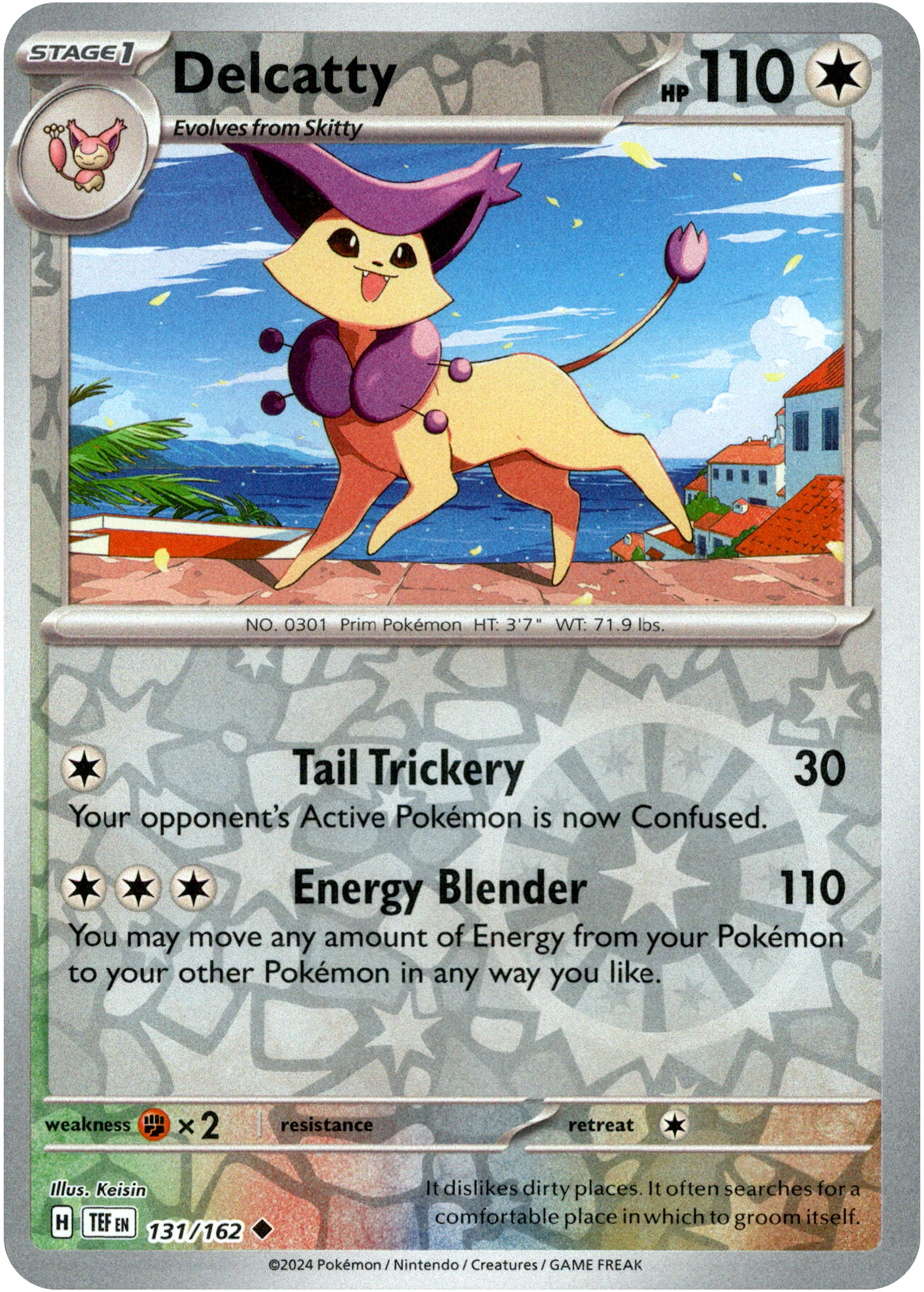 Delcatty - 131/162 - Temporal Forces - Reverse Holo - Card Cavern