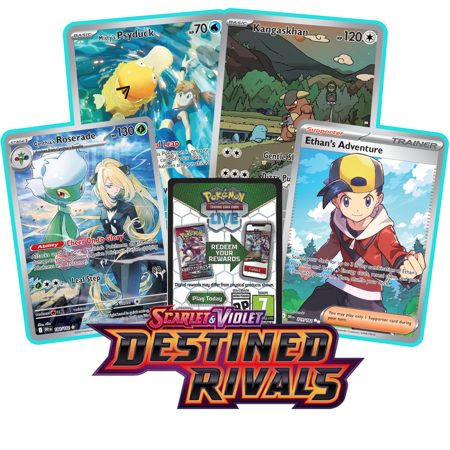 Destined Rivals PTCGL Code - Card Cavern