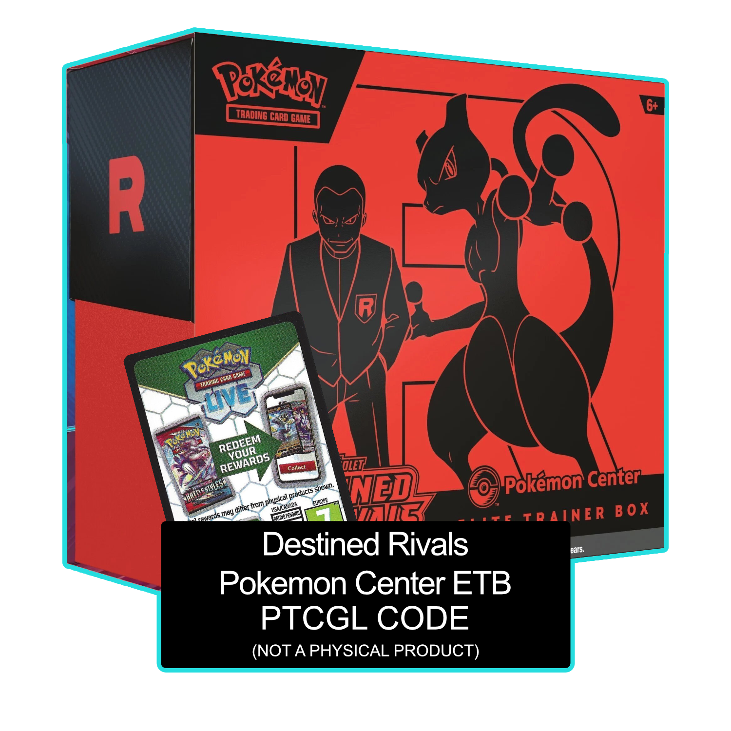 Destined Rivals Pokemon Center ETB - Sleeves and Deck Box - PTCGL Code - Card Cavern