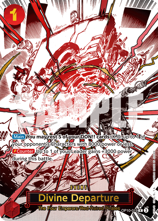 Divine Departure (Parallel) - OP10-019 R - Royal Blood - Foil - Card Cavern