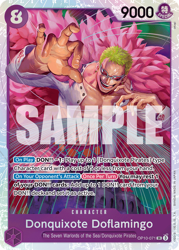 Donquixote Doflamingo - OP10-071 SR - Royal Blood - Foil - Card Cavern