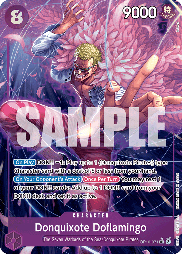 Donquixote Doflamingo (Parallel) - OP10-071 SR - Royal Blood - Foil - Card Cavern
