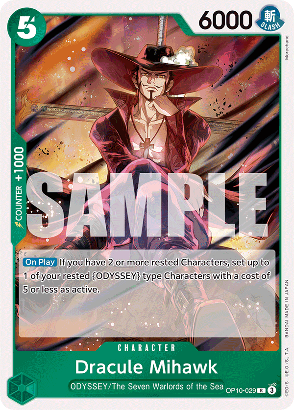 Dracule Mihawk - OP10-029 R - Royal Blood - Foil - Card Cavern