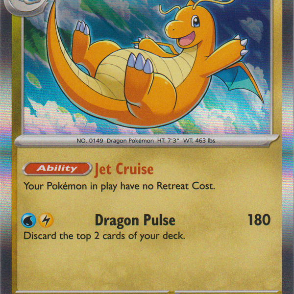 dragonite 180 pokemon card Dragonite - 149/165 - Scarlet & Violet 151
