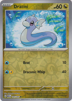 Dratini - 147/165 - Scarlet & Violet 151 - Reverse Holo - Card Cavern