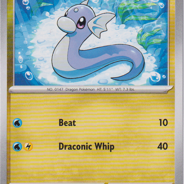 basic dratini pokemon card value Pokmon TCG Dratini Base Set 26/102 Regular 1st Edition Uncommon