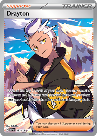 Drayton - 232/191 - Surging Sparks - Holo - Card Cavern