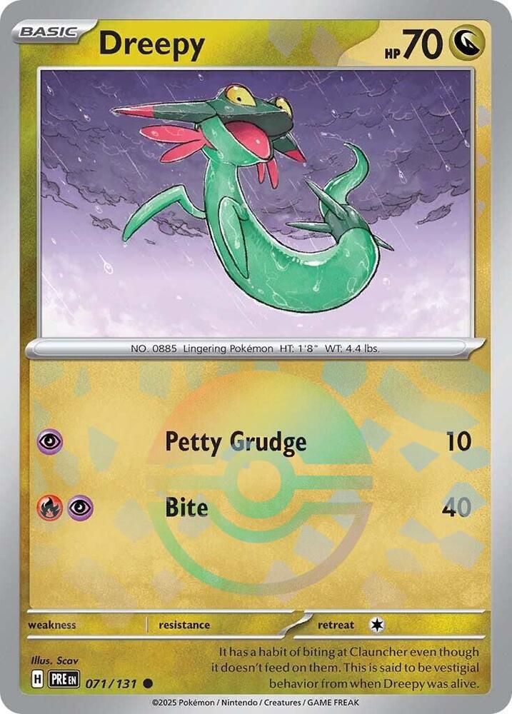 Dreepy (Poke Ball Pattern) - 071/131 - Prismatic Evolutions - Holo - Card Cavern