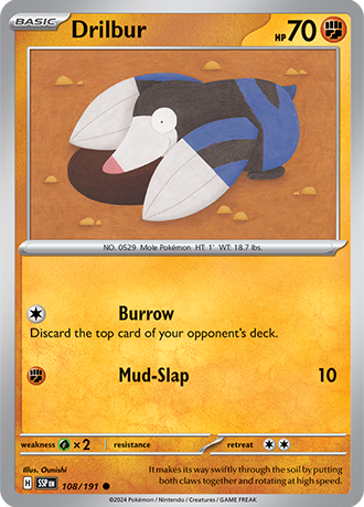 Drilbur - 108/191 - Surging Sparks - Card Cavern