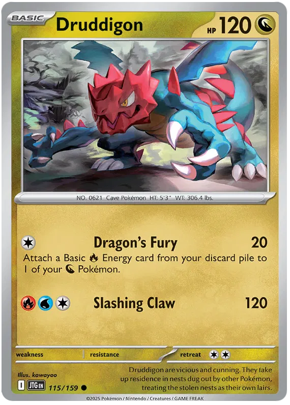 Druddigon - 115/159 - Journey Together - Card Cavern
