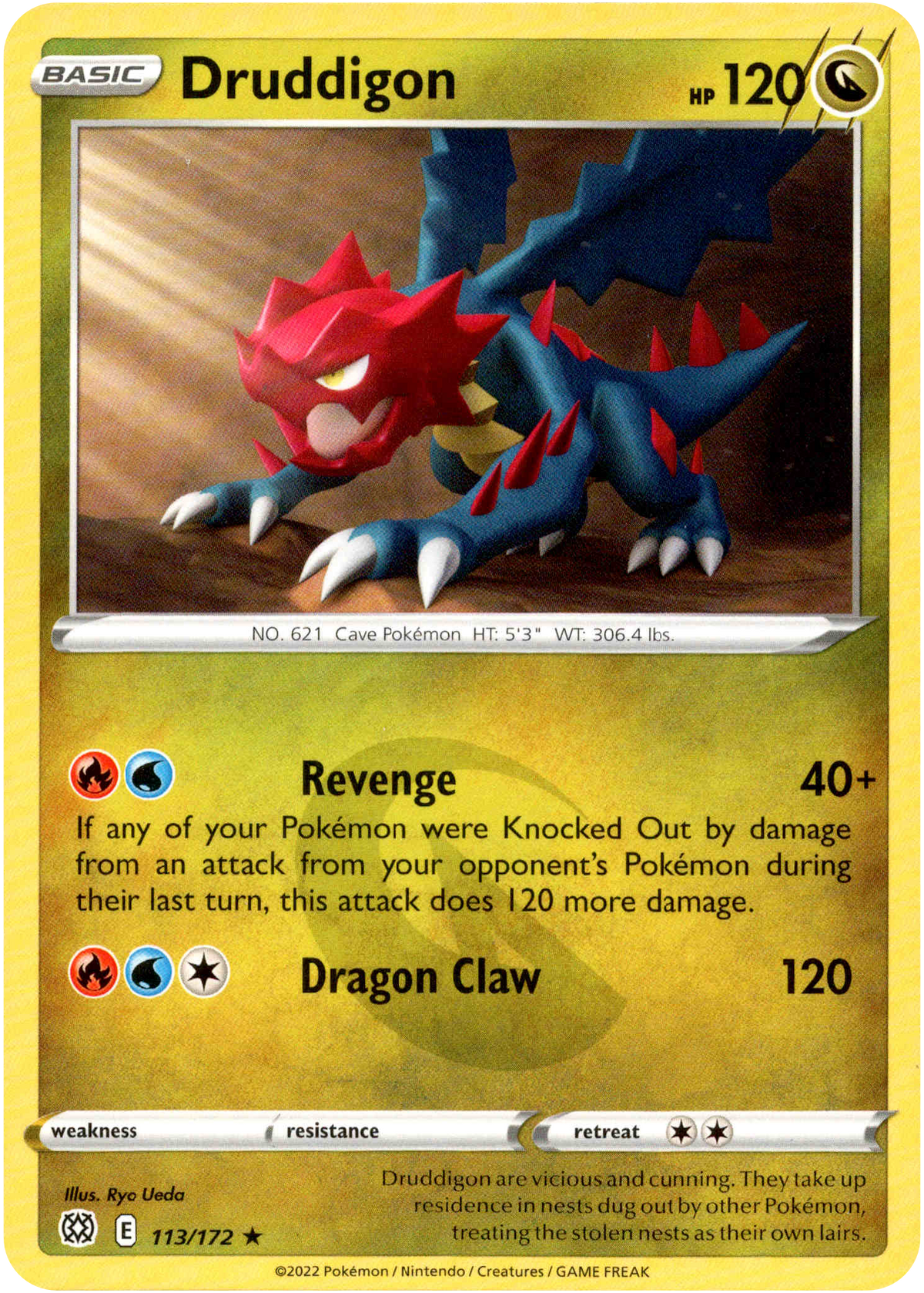 Druddigon - 113/172 - Brilliant Stars - Card Cavern