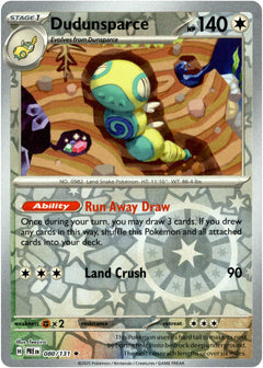 Dudunsparce - 080/131 - Prismatic Evolutions - Reverse Holo - Card Cavern